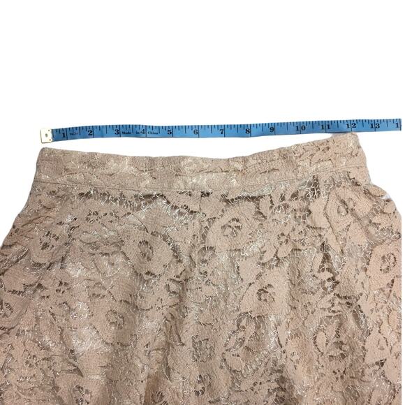 Forever 21 Skirt Light Pink Crochet Lace Mini Juniors XS Skater Skirt Circle - Picture 4 of 7